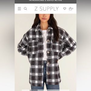 Z Supply plaid tucker shirt jacket size S- excellent condition worn once
